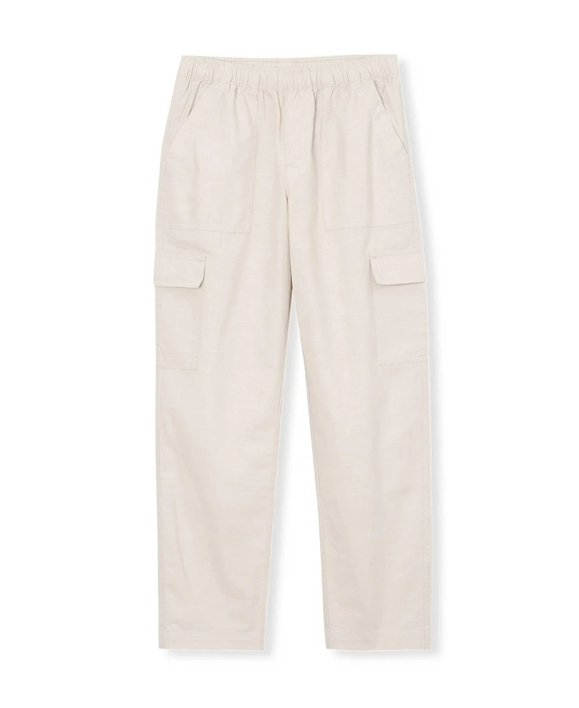 Lands' End Girls Plus Woven Pull On Utility Cargo Pants
