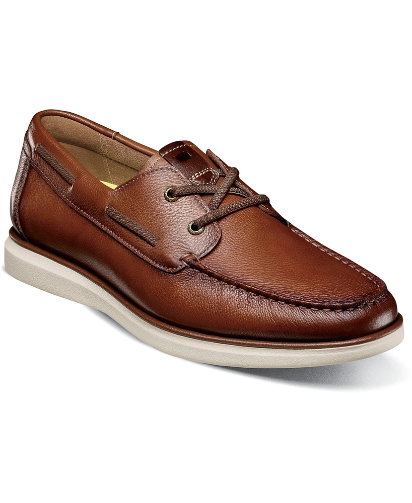 Florsheim Men's Tropics Moc Toe Elastic Lace Boat Shoe