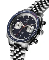 Mvmt Men's Mulholland Racer Silver Tone Stainless Steel Bracelet Watch, 42mm