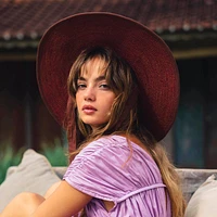 Brunna.co Lolo Wide-brim Jute Boater Hat in