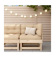 Patio Corner Sofa Solid Wood Pine