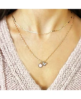 The Lovery Pink Pearl Flower Charm 14K Gold 13 millimeters