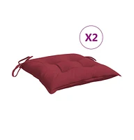 Pallet Cushions 2 pcs Wine Red 19.7"x19.7"x2.8" Oxford Fabric