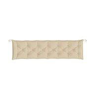 Garden Bench Cushions 2 pcs Beige 78.7"x19.7"x2.8" Oxford Fabric