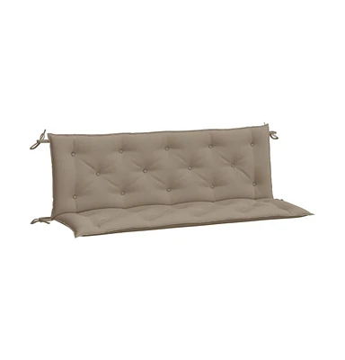 Garden Bench Cushions 2 pcs Taupe 59.1"x19.7"x2.8" Oxford Fabric