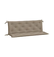 Garden Bench Cushions 2 pcs Taupe 59.1"x19.7"x2.8" Oxford Fabric