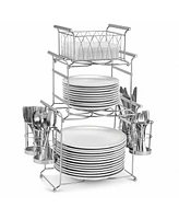 Sorbus 7-Piece Stackable Buffet Caddy - Ideal for Dining Table, Party, Buffet, Kitchen, Entertaining