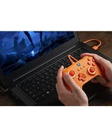 8BitDo Ultimate C Wired Controller for Xbox with Fire Ring Rgb Lighting Hall Effect Joysticks and 1 Month Ultimate Game Pass Code - Orange