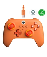 8BitDo Ultimate C Wired Controller for Xbox with Fire Ring Rgb Lighting Hall Effect Joysticks and 1 Month Ultimate Game Pass Code - Orange