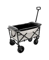 Collapsible Wagon Cart with Liners & Cover for Versatility