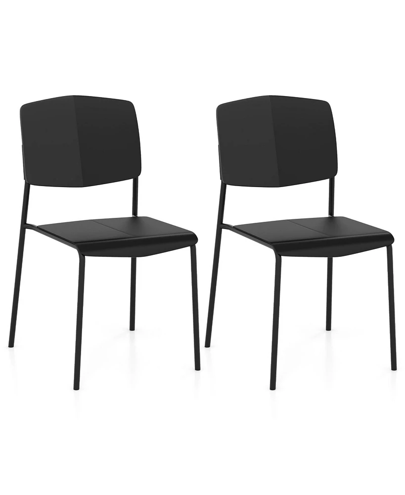 Modern Dining Chair Set of 2 Sleek and Durable Seating for Room or Kitchen