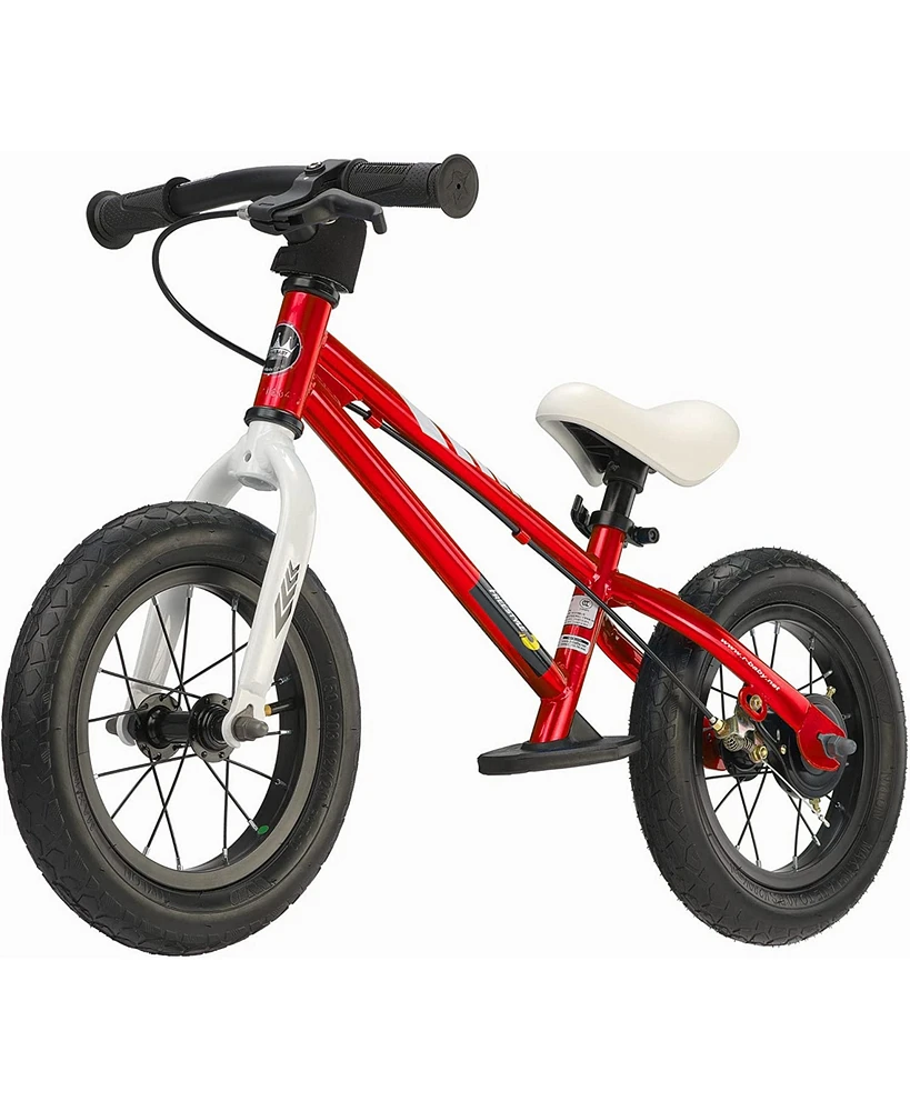 RoyalBaby Freestyle 12" Balance Bike with Handbrakes for Ages 2 to 5, Red