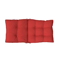 Lowback Chair Cushions 6 pcs Red Oxford Fabric