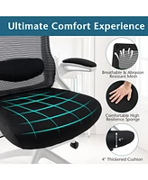 Adjustable Swivel Task Chair Ergonomic Office Chair with Adjustable Lumbar Support