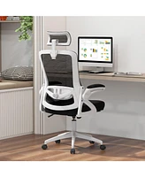 Adjustable Swivel Task Chair Ergonomic Office Chair with Adjustable Lumbar Support