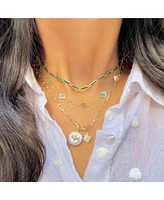 The Lovery Large Paperclip Link Chain Necklace 14K Gold inches