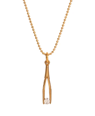 2028 Crystal Small Tweezer Pendant Necklace