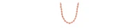 2028 Peach Cracked Glass Strand Necklace