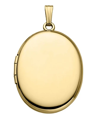 14k Yellow Gold Oval 23mm Polished Locket for Women