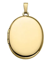 14k Yellow Gold Oval 23mm Polished Locket for Women