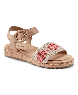 Earth Women's Padma Woven Band Ankle Strap Sandals