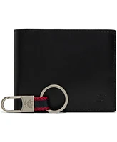 Brooks Brothers Men's Wallet Kc Box Leather Wallet with Change Purse