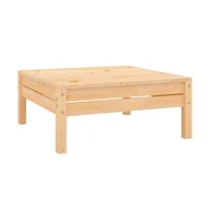 Patio Footstool Solid Wood Pine