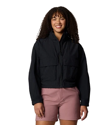 Columbia Women's Paracutie Cropped Cargo Windbreaker Jacket