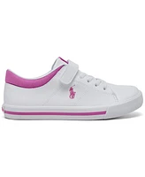 Polo Ralph Lauren Little Girls Elmwood Fastening Strap Casual Sneakers from Finish Line