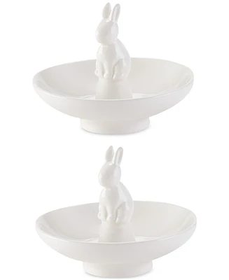 Tableau Shallow Bunny Bowl, Set of 2