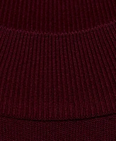Mango Women's Perkins-Neck Short-Sleeved Sweater