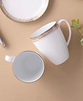 Noritake Raylan Porcelain Mugs, Set of 4