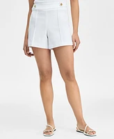 I.n.c. International Concepts Women's High-Rise Button-Tab Shorts, Exclusively at Macy's