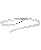 Diamond Open Bangle Bracelet (1-1/2 ct. t.w.) in 14k White Gold