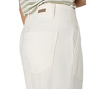 Liverpool Los Angeles Petite Hannah Utility-Detail Flare-Leg Pants
