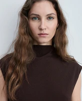 Mango Women's Textured Asymmetrical Dress