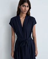 Mango Women's Textured Bow Dress