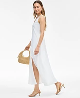 I.n.c. International Concepts Women's Linen-Blend O-Ring Maxi Dress, Exclusively at Macy's