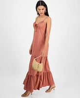 I.n.c. International Concepts Women's Cotton Tiered Maxi Dress, Exclusively at Macy's