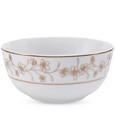 Mikasa Metallic Floral Gold 32-Pc. Dinnerware Set, Service for 8