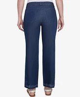Ruby Rd. Petite Eyelet Embroidered Dark Bootcut Jeans