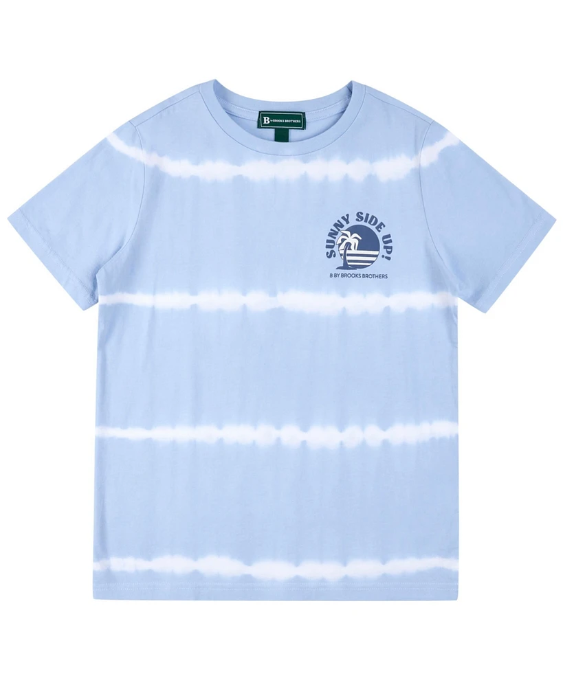 Brooks Brothers Big Boys Sunny Side Up Tie Dye Graphic T-Shirt