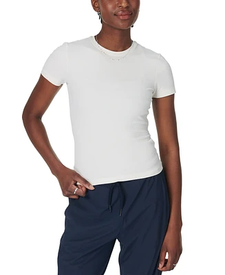 Sweaty Betty Women's Explorer Ribbed Crewneck Compression T-Shirt