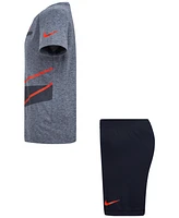 Nike Little Boys 2-Piece Dri-fit Dropset T-Shirt and Shorts Set