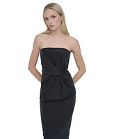 Dkny Women's Strapless Ruched-Front Tube Dress