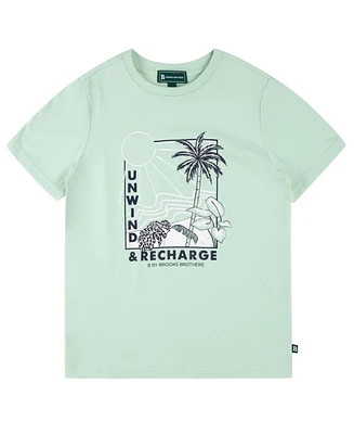 Brooks Brothers Big Boys Recharge Graphic T-Shirt