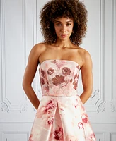 Muse Women's Embroidered Strapless Bustier Top