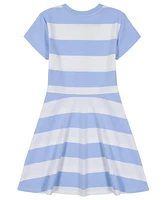 Tommy Hilfiger Toddler and Little Girls Rugby Stripe Short Sleeve Dress