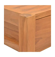 Desk with 2 Drawers 39.4"x15.7"x29.5" Teak Wood