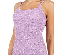 Alex & Sophia Juniors' Embellished Bodycon Midi Dress